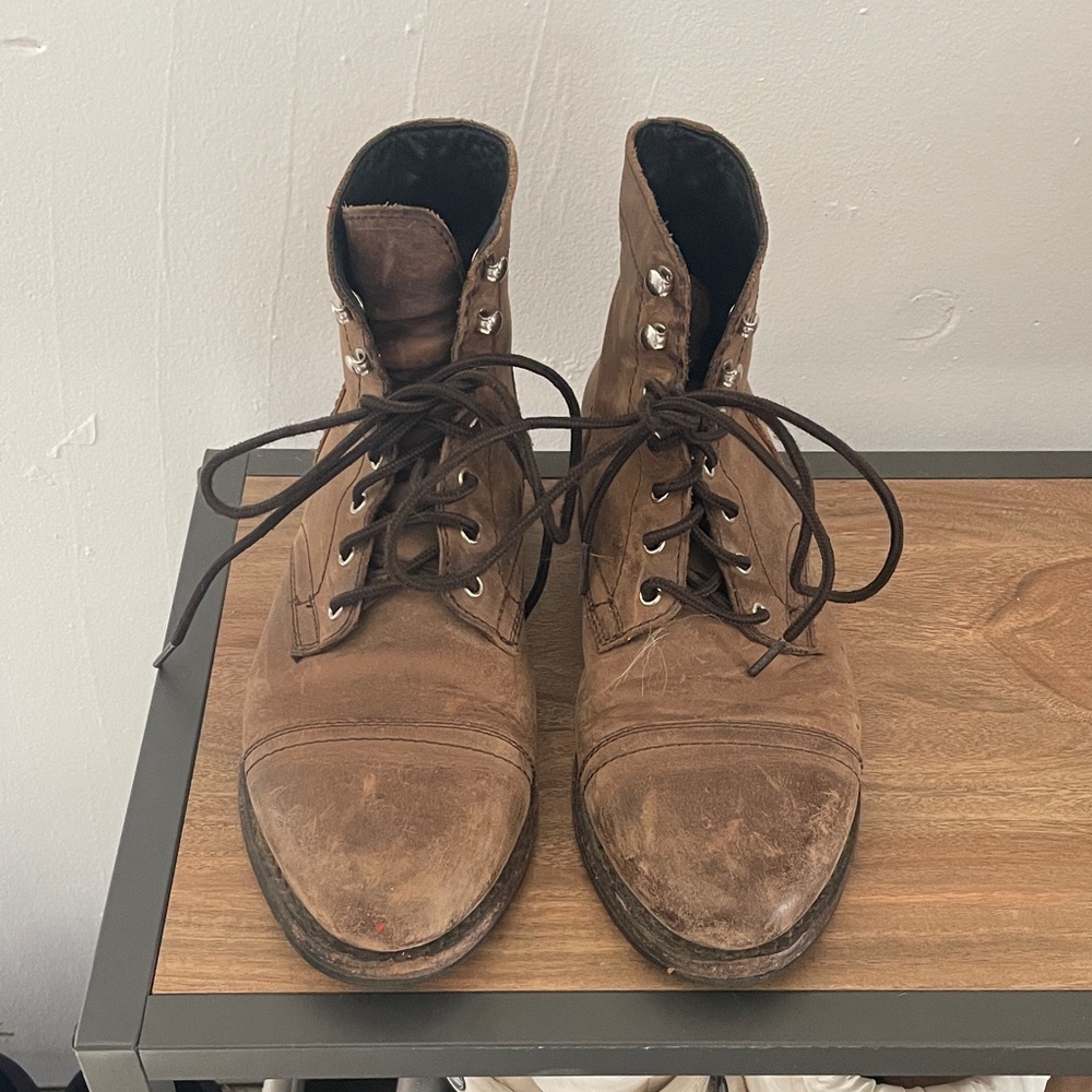 Thursday Boot Company Rugged Brown Lace-Up Boots